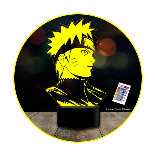 Lámpara 3D Naruto Uzumakiremoto 16 color Estoykuku