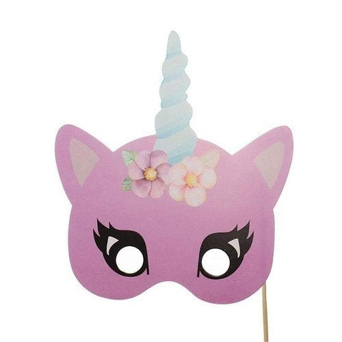 Máscaras (photo Props) Selfies 12 Pcs Unicornio Kawaii
