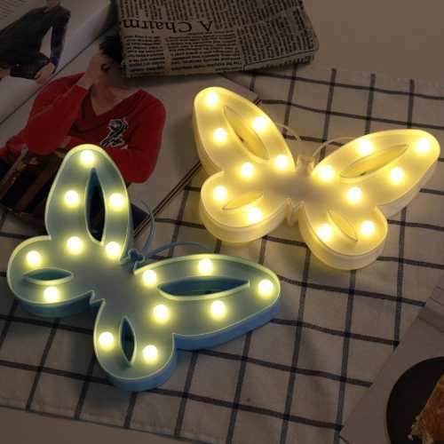 Lampara Led Mariposa  A Pilas Candy Bar Fiesta Niños
