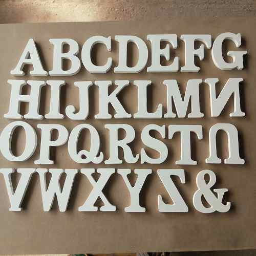 Letras Decorativas Maderas Blancas 11 Cms Candy Bar Fiestas