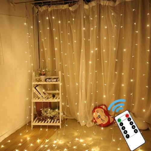 Cortinas 600 Led Cálida 6x3 M C/control  Matrimonios Eventos