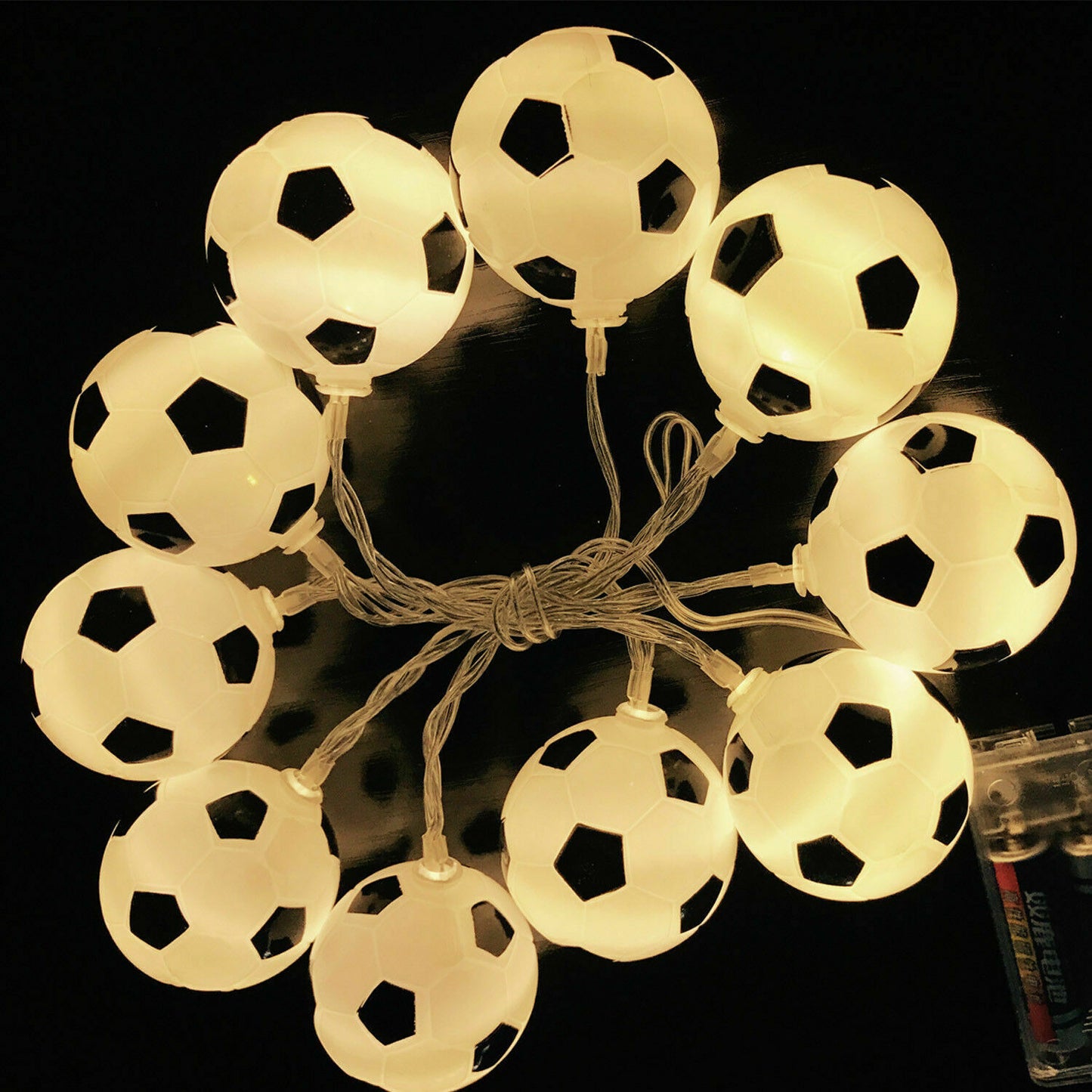 Guirnalda led 10 pelota de futbol 1, 8 metros