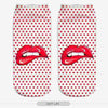 Calcetines 3d Labios Boca Vintage