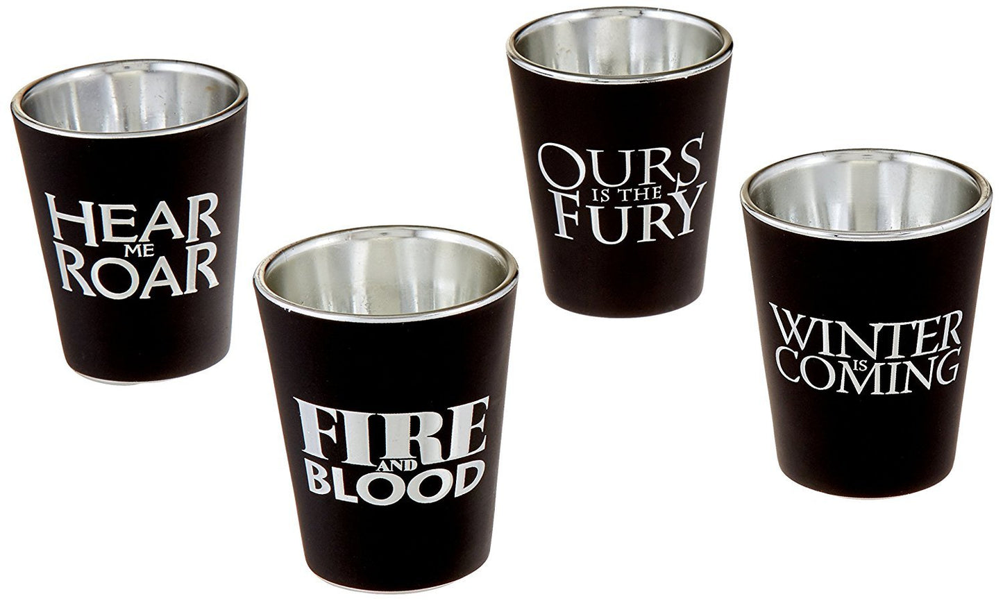 Pack 4 Vasos Shot Casas siguil Games Of Thrones  Estoykuku