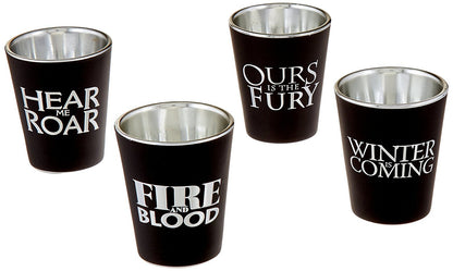 Pack 4 Vasos Shot Casas siguil Games Of Thrones  Estoykuku