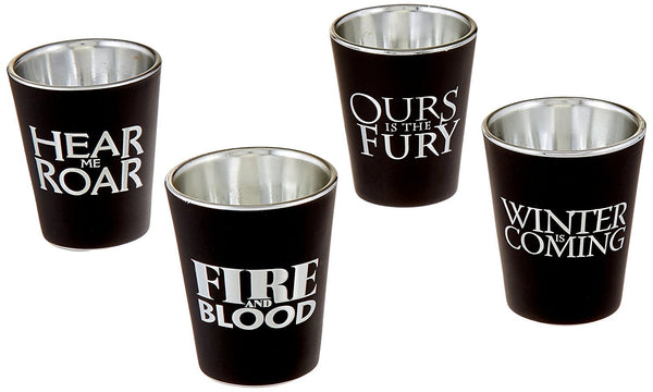 Pack 4 Vasos Shot Casas siguil Games Of Thrones  Estoykuku
