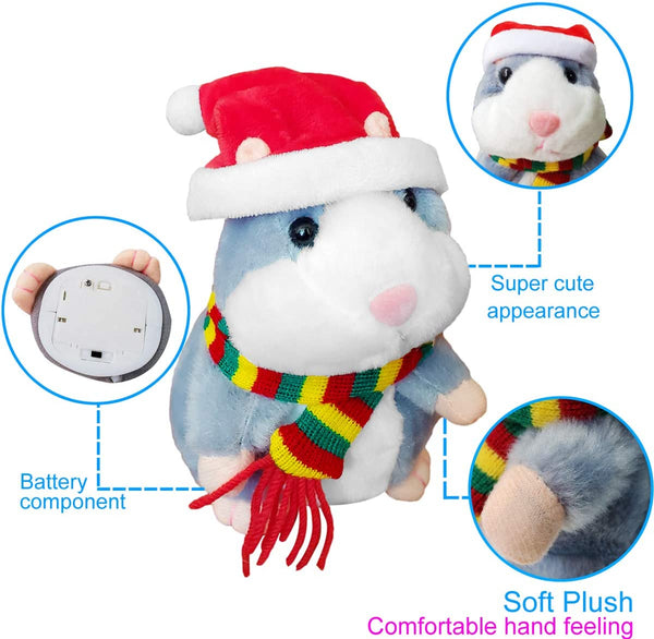 Peluche Hámster Parlanchin  Repite lo que digas Y Salta