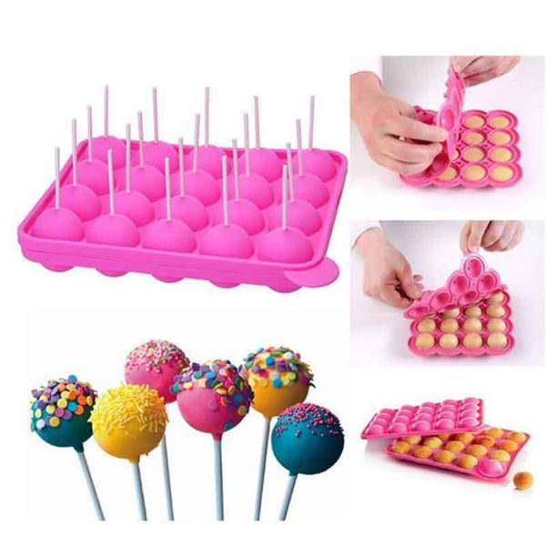 Molde de Silicona 20 Cake pop lolipop reposteria