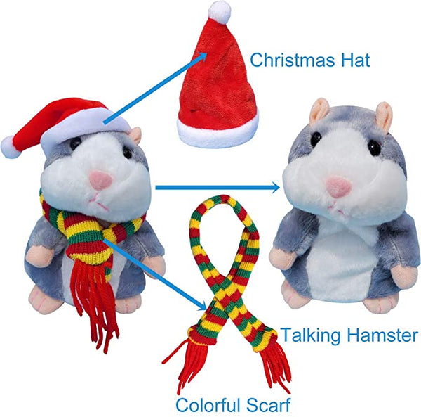 Peluche Hámster Parlanchin  Repite lo que digas Y Salta