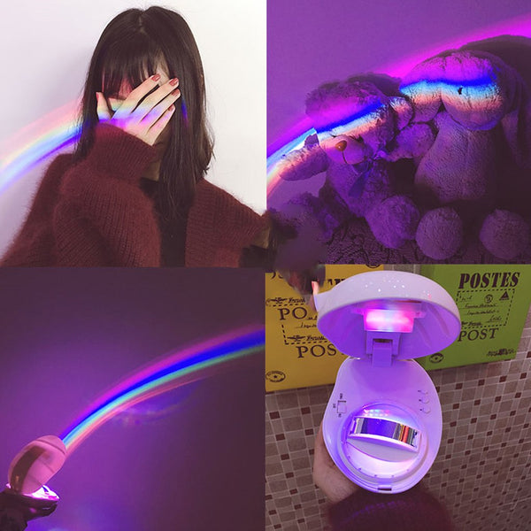 Lámpara Proyector ArcoIris kawaii Velador