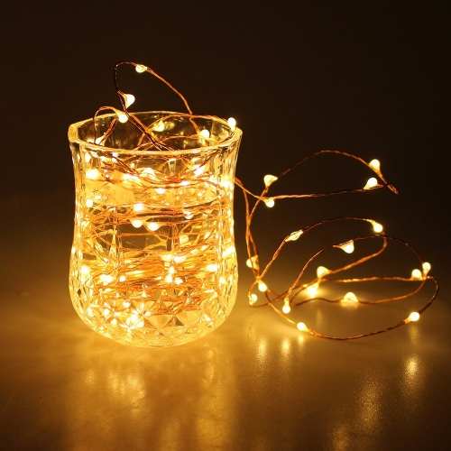 Guirnaldas Luces Micro Led Hadas Con Pilas Sumergible 2 M