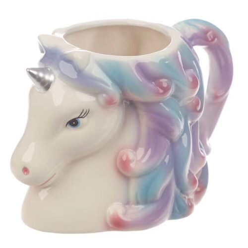 Taza Mug Unicornio Ceramica 3d Xl 600 Cc Tienda Estoykuku