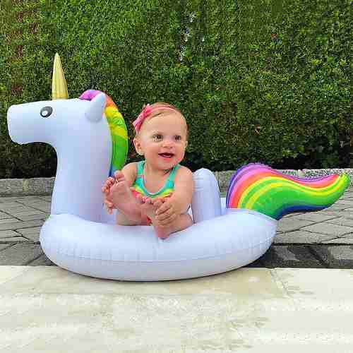 Flotador Gigante Unicornio Bebes, Pool Party Piscina