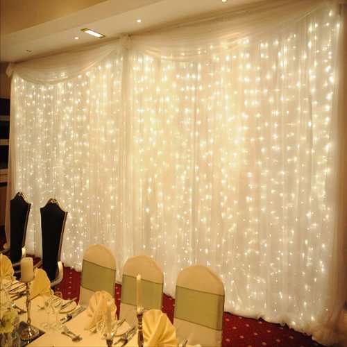 Cortinas 600 Led Cálida 6x3 M C/control  Matrimonios Eventos