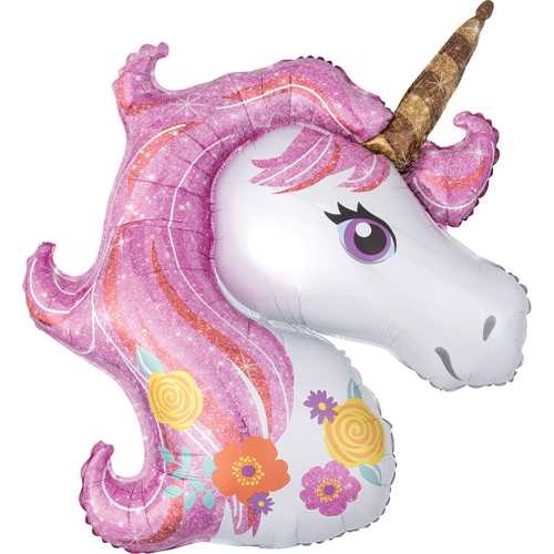 Globo Unicornio Rosado Xl Gigante Kawaii Candy Bar