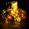 Guirnaldas Luces Micro Led Hadas Con Pilas Sumergible 2 M