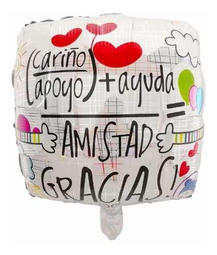 Globos Metálico Amistad Candy Bar Kawaii Cumpleaños