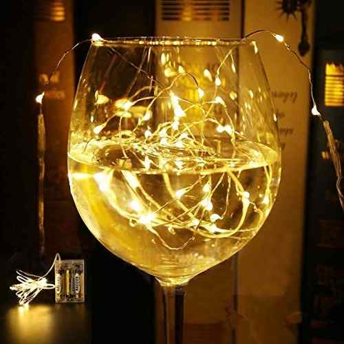 Guirnaldas Luces Micro Led Hadas Con Pilas Sumergible 2 M