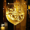 Guirnaldas Luces Micro Led Hadas Con Pilas Sumergible 2 M