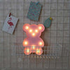 Lampara Led Ositos  A Pilas Candy Bar Fiesta Niños