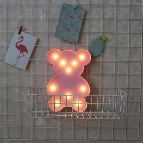 Lampara Led Ositos  A Pilas Candy Bar Fiesta Niños