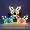 Lampara Led Mariposa  A Pilas Candy Bar Fiesta Niños