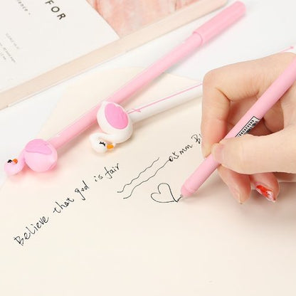 4 Lapiz Flamingo Kawaii Estoykuku