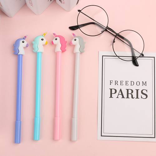 12 Lapices Unicornio 3d Kawaii Estoykuku (docena)