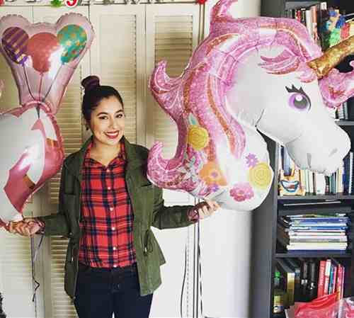 Globo Unicornio Rosado Xl Gigante Kawaii Candy Bar