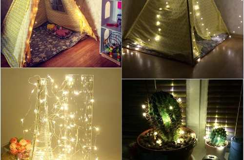 Set 12 Guirnaldas Luce  Led Hadas 3 Metro Pilas Envio Gratis
