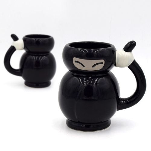 Taza Mug Ninja Shuriken Mascara Cafe