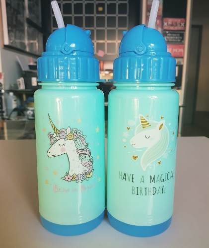 Botellas 300 Cc Unicornio Kawaii