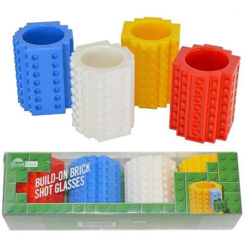 4  Vasos Shot Bloques Legos
