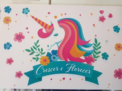 6 Individuales Pvc Manteles Unicornio Kawaii