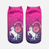 8 Pares Calcetines Tobilleras 3d Unicornios