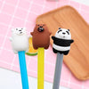 3 Lapices Osos Escandalosos Pardo, Panda Y Polar Kawaii