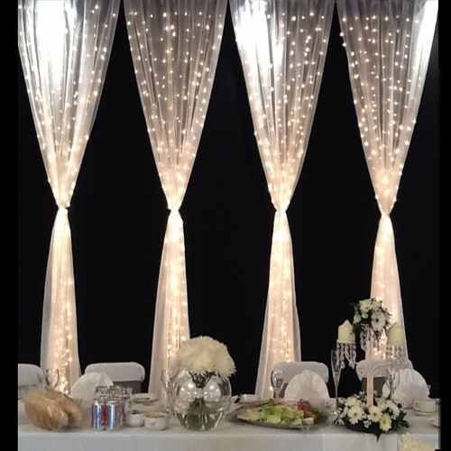 Cortinas 600 Led Cálida 6x3 M C/control  Matrimonios Eventos