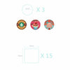 Set De Stickers Kawaii Sweet Cake Bread