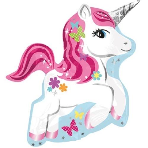Globo Unicornio Metalico Pequeño Kawaii Cumpleaños