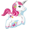 Globo Unicornio Metalico Pequeño Kawaii Cumpleaños