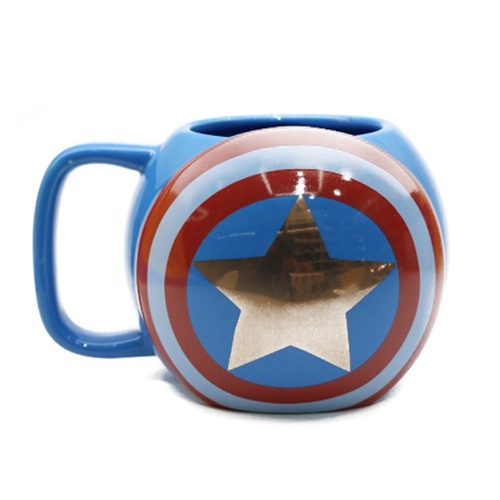 Tazón Taza Escudo Capitán América Marvel 600 Ml Vengadores
