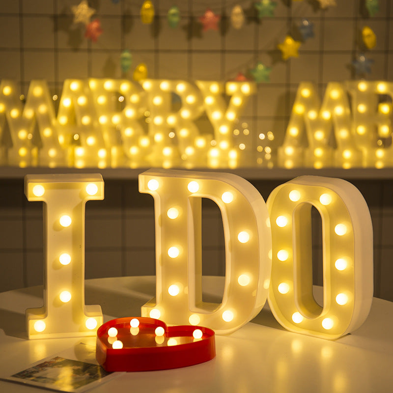 Letra led 22 cm candy bar matrimonio eventos letreros