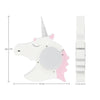 Alcancía Unicornio Madera Cuerno Glitter  Brillante Kawaii