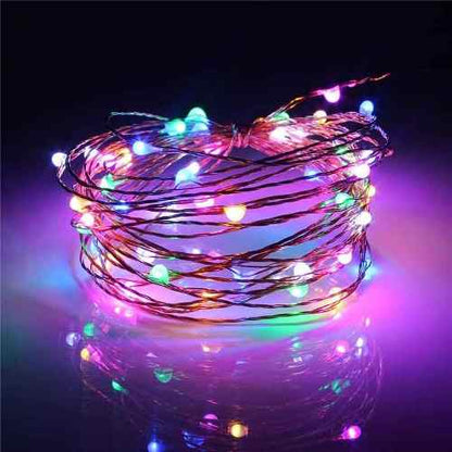 Guirnalda hada 4 Colores pasteles Microled 10 M Enchufable