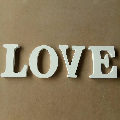 Letras Decorativas Maderas Blancas 11 Cms Candy Bar Fiestas