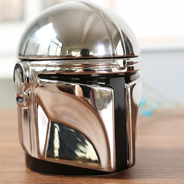 Tazón ceramica 3D casco boba fett Mandalorian