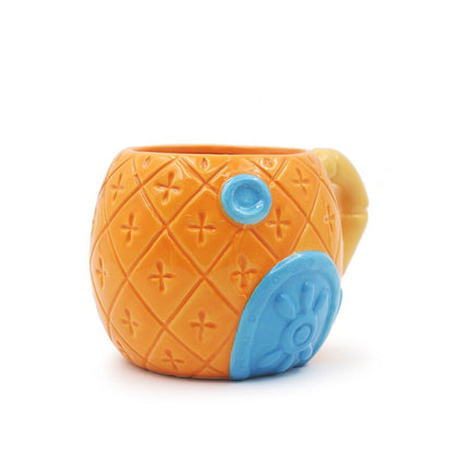 Tazón cerámica 3D casa piña Bob Esponja pantalones cuadrado