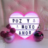 Lightbox Corazón Pizarra en forma de corazón