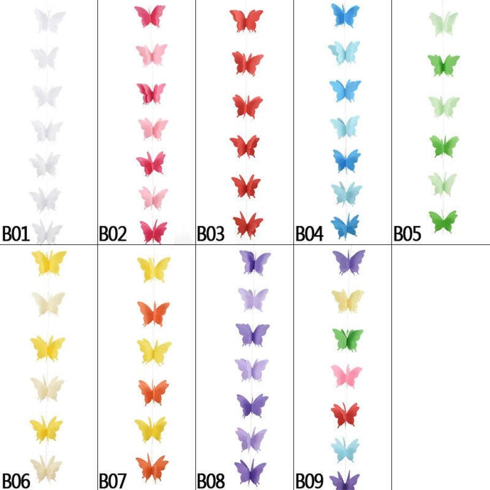 Guirnalda Papel Mariposas 3d / 2,m Candy Bar