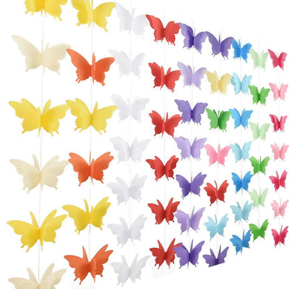 Guirnalda Papel Mariposas 3d / 2,m Candy Bar